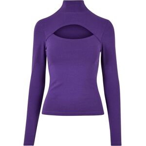 Women's long sleeve turtleneck T-shirt Urban Classics Violet XS Women's long sleeve turtleneck T-shirt Urban Classics Violet XS