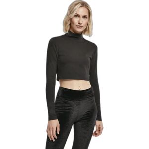 Women's organic long sleeve turtleneck T-shirt Urban Classics GT Noir 4XL Women's organic long sleeve turtleneck T-shirt Urban Classics GT Noir 4XL