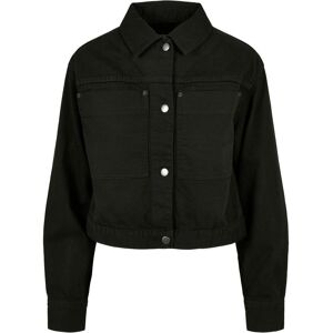 Women's short denim jacket Urban Classics Boxy Worker GT Noir 5XL Women's short denim jacket Urban Classics Boxy Worker GT Noir 5XL