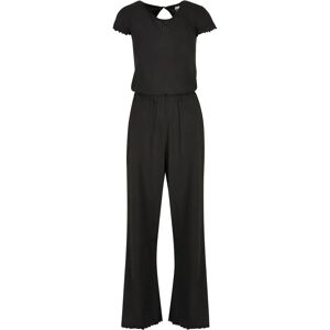 Women's large ribbed jumpsuit Urban Classics Noir L Women's large ribbed jumpsuit Urban Classics Noir L