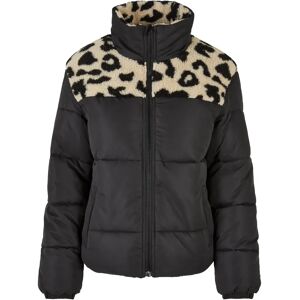 Mixed sherpa jacket for women Urban Classics AOP Sherpa Noir M Mixed sherpa jacket for women Urban Classics AOP Sherpa Noir M