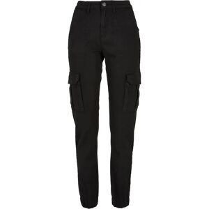 Women's cotton twill Trousers Urban Classics Utility Noir 29 Women's cotton twill Trousers Urban Classics Utility Noir 29