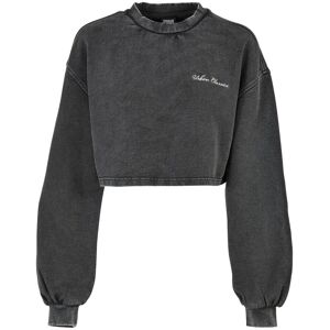 Sweatshirt rong collar court terry cloth with small embroideries woman Urban Classics Noir 3XL Sweatshirt rong collar court terry cloth with small embroideries woman Urban Classics Noir 3XL