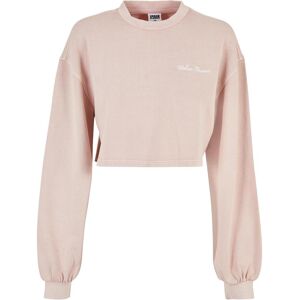 Sweatshirt rong collar court terry cloth with small embroideries woman Urban Classics Rose XL Sweatshirt rong collar court terry cloth with small embroideries woman Urban Classics Rose XL