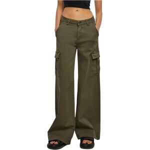Pants cargo large high waist Urban Classics Vert 30 Pants cargo large high waist Urban Classics Vert 30
