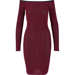 Women's long-sleeve, off-the-shoulder sweater dress Urban Classics Rouge XL Women's long-sleeve, off-the-shoulder sweater dress Urban Classics Rouge XL