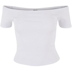 Women's off shoulder T-shirt Urban Classics Organic Blanc XS Women's off shoulder T-shirt Urban Classics Organic Blanc XS