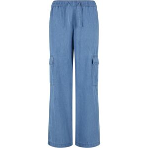 Women's denim cargo pants Urban Classics Bleu L Women's denim cargo pants Urban Classics Bleu L