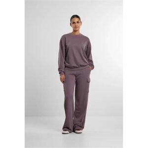 Oversized round neck jumper for women Urban Classics Light Terry Violet 3XL Oversized round neck jumper for women Urban Classics Light Terry Violet 3XL
