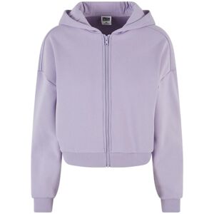 Women's short zip-up hooded sweatshirt Urban Classics Cozy Violet 5XL Women's short zip-up hooded sweatshirt Urban Classics Cozy Violet 5XL