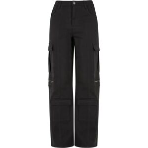 Women's Stretch Twill Utility Trousers Urban Classics Noir 28 Women's Stretch Twill Utility Trousers Urban Classics Noir 28