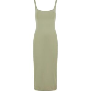 Long cotton jersey dress for women Urban Classics Basic Vert 2XL Long cotton jersey dress for women Urban Classics Basic Vert 2XL