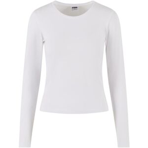 Women's long sleeve T-shirt Urban Classics Basic Super Slim Blanc 4XL Women's long sleeve T-shirt Urban Classics Basic Super Slim Blanc 4XL