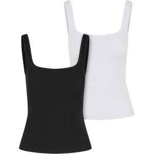 Women's wide neck tank top Urban Classics (x2) Noir 3XL Women's wide neck tank top Urban Classics (x2) Noir 3XL