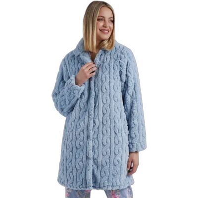 Warm long-sleeve robe for women Admas Garden Chains Bleu XL Warm long-sleeve robe for women Admas Garden Chains Bleu XL