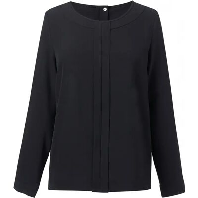 Crepe blouse from chine Brook Taverner Roma Noir 44 Crepe blouse from chine Brook Taverner Roma Noir 44