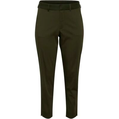 Women's 7/8 chino Trousers KAFFE Curve Leana Noir 48 Women's 7/8 chino Trousers KAFFE Curve Leana Noir 48