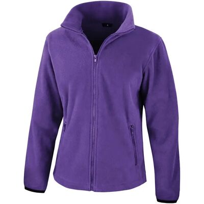 Women's zipped fleece Result Core Violet XS Women's zipped fleece Result Core Violet XS