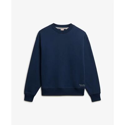 Sweatshirt woman Superdry Essential Logo Bleu M Sweatshirt woman Superdry Essential Logo Bleu M