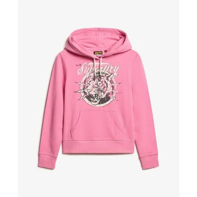 Women's hoodie with pattern Superdry Archive Rose S Women's hoodie with pattern Superdry Archive Rose S