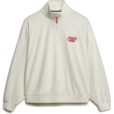 Women's zip-up crew neck sweatshirt Superdry Heritage Beige M Women's zip-up crew neck sweatshirt Superdry Heritage Beige M