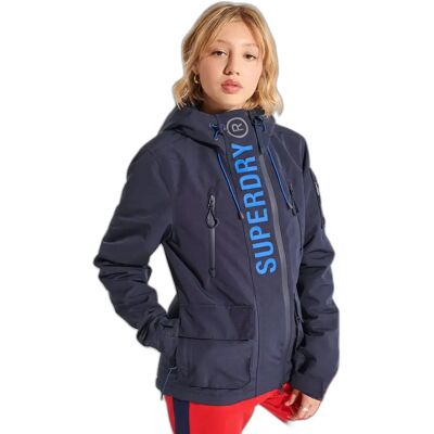 Women's waterproof jacket Superdry Ultimate Windcheater Bleu 40 Women's waterproof jacket Superdry Ultimate Windcheater Bleu 40
