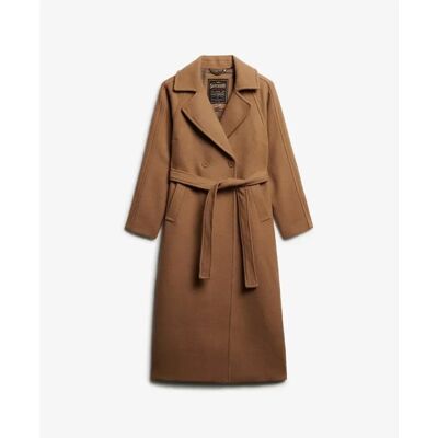 Women's coat Superdry Relaxed Marron XL Women's coat Superdry Relaxed Marron XL