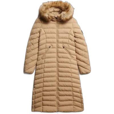 Long jacket woman Superdry Fuji Beige XS Long jacket woman Superdry Fuji Beige XS