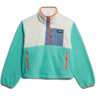 Women's fleece Superdry Colour Block Vert M Women's fleece Superdry Colour Block Vert M