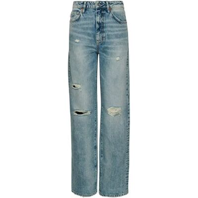 Women's organic cotton wide-leg jeans Superdry Bleu 28x30 Women's organic cotton wide-leg jeans Superdry Bleu 28x30