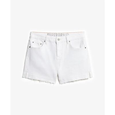Mid-rise frayed shorts for women Superdry Blanc 26 Mid-rise frayed shorts for women Superdry Blanc 26