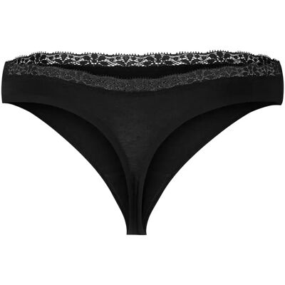 Cotton lace string for women Urban Classics Basic (x5) Noir XS Cotton lace string for women Urban Classics Basic (x5) Noir XS