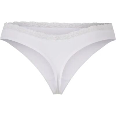 Cotton lace string for women Urban Classics Basic (x5) Blanc XL Cotton lace string for women Urban Classics Basic (x5) Blanc XL