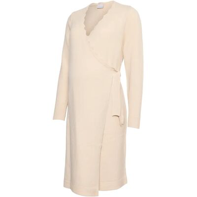 Long Sleeve Knitted Jumper Dress Women Mamalicious Ellen Tess Beige XS Long Sleeve Knitted Jumper Dress Women Mamalicious Ellen Tess Beige XS