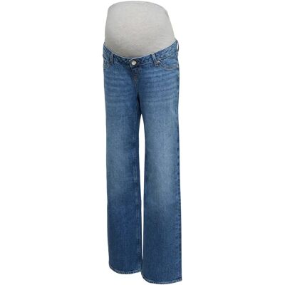 Women's wide leg jeans Mamalicious RA380 GA Bleu 28x32 Women's wide leg jeans Mamalicious RA380 GA Bleu 28x32