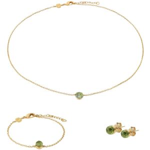 Necklace, bracelet and earrings set in peridot for women Sloya Aurora Vert One size Necklace, bracelet and earrings set in peridot for women Sloya Aurora Vert One size