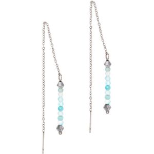 Dangling Amazonite earrings for women Sloya Lumia Bleu 11,5 cm x 3 mm Dangling Amazonite earrings for women Sloya Lumia Bleu 11,5 cm x 3 mm