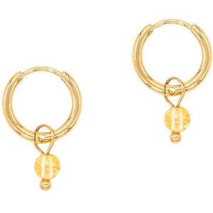 Citrine hoop earrings for women Sloya Serena Jaune 2x1,1 cm Citrine hoop earrings for women Sloya Serena Jaune 2x1,1 cm