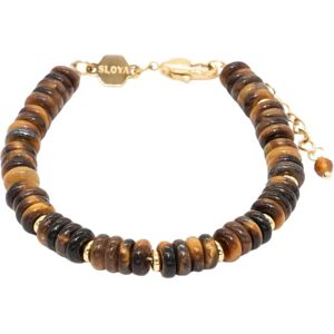 Tiger Eye Stone Bracelet for Women Sloya Blima Marron 16,5/20 cm Tiger Eye Stone Bracelet for Women Sloya Blima Marron 16,5/20 cm