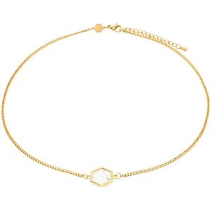 Howlite stone necklace for women Sloya Hexalia Blanc 41/45,5 cm Howlite stone necklace for women Sloya Hexalia Blanc 41/45,5 cm