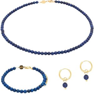 Lapis lazuli necklace, bracelet and earrings for women Sloya Serena Bleu 17,5/23 cm Lapis lazuli necklace, bracelet and earrings for women Sloya Serena Bleu 17,5/23 cm