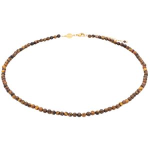 Tiger's eye stone necklace for women Sloya Serena Marron 41/45 cm Tiger's eye stone necklace for women Sloya Serena Marron 41/45 cm