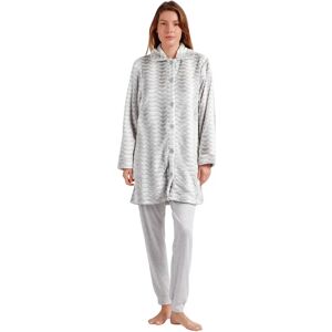 Warm long-sleeve robe for women Admas Classic Triangle Bleu M Warm long-sleeve robe for women Admas Classic Triangle Bleu M