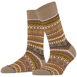 Women's socks Burlington Fair Isle Delight Marron 36/41 Women's socks Burlington Fair Isle Delight Marron 36/41