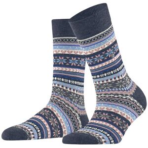 Women's socks Burlington Fair Isle Delight Bleu 36/41 Women's socks Burlington Fair Isle Delight Bleu 36/41