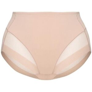High-waisted tulle briefs for women Bye Bra Beige M High-waisted tulle briefs for women Bye Bra Beige M