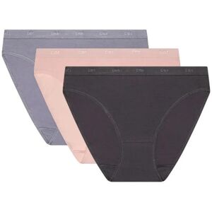 Pack of 3 women's panties DIM Coton Stretch Pockets Eco Marron 36/38 Pack of 3 women's panties DIM Coton Stretch Pockets Eco Marron 36/38