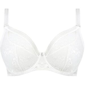 Women's underwired plunge padded bra Fantasie Fusion Lace Blanc 85G Women's underwired plunge padded bra Fantasie Fusion Lace Blanc 85G