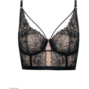 Underwired bustier bra for women Lisca Destiny Noir 95B Underwired bustier bra for women Lisca Destiny Noir 95B