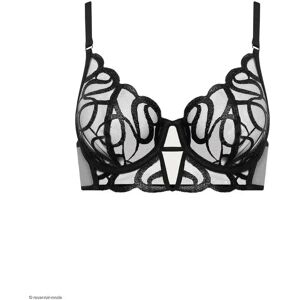 Underwired bustier bra for women Lisca Shiny Secret Mariage Noir 85B Underwired bustier bra for women Lisca Shiny Secret Mariage Noir 85B